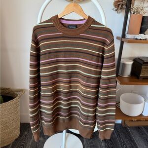 Men’s Striped Brown Sweater - Scotch & Soda